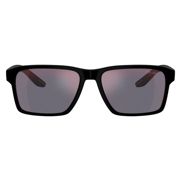 New PRADA LINEA ROSSA Black Rectangle PS 05YS 1BO-10A Sunglasses Women - Picture 2 of 6